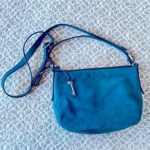 Small Fossil Crossbody Hobo Handbag